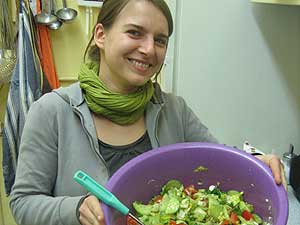 Ein frischer Salat gehört immer dazu